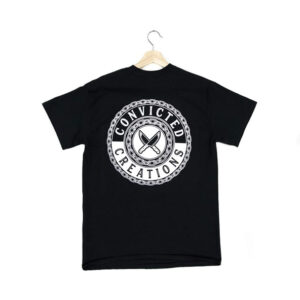 Convicted creations tshirt in black