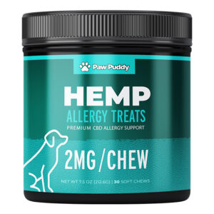 Paw Puddy CBD allergy treats for dogs