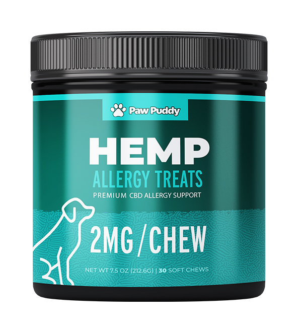 Paw Puddy CBD allergy treats for dogs