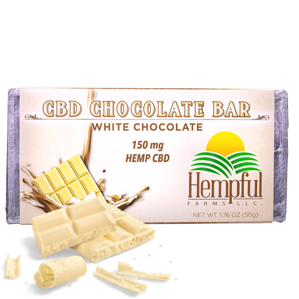 cbd white chocolate candy bar