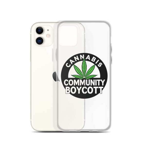 Cannabis Community Boycott Clear Case for iPhone® - Image 5