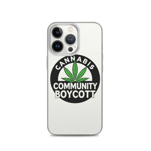 Cannabis Community Boycott Clear Case for iPhone® - Image 19