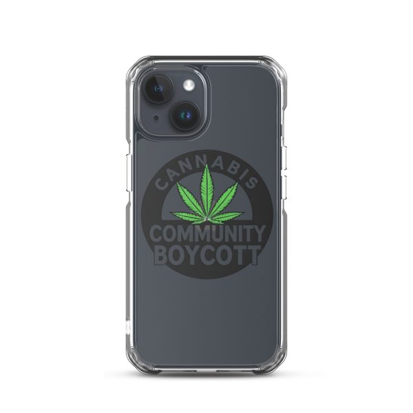 Cannabis Community Boycott Clear Case for iPhone® - Image 37