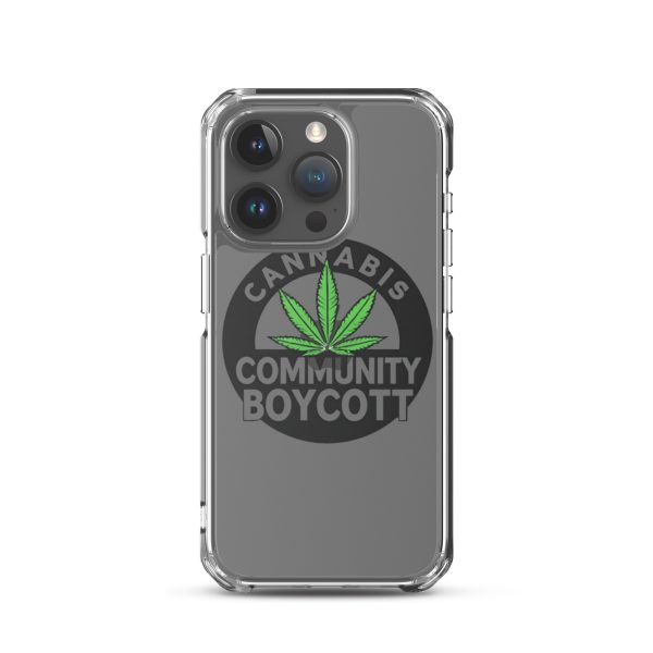 Cannabis Community Boycott Clear Case for iPhone® - Image 35