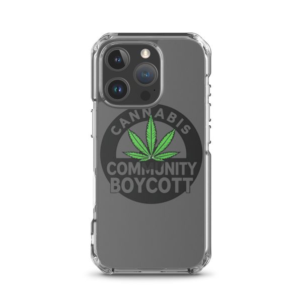 Cannabis Community Boycott Clear Case for iPhone® - Image 43