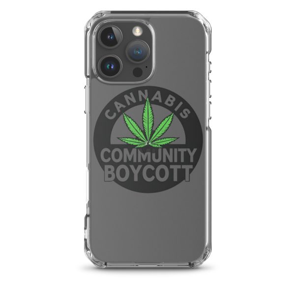 Cannabis Community Boycott Clear Case for iPhone® - Image 41