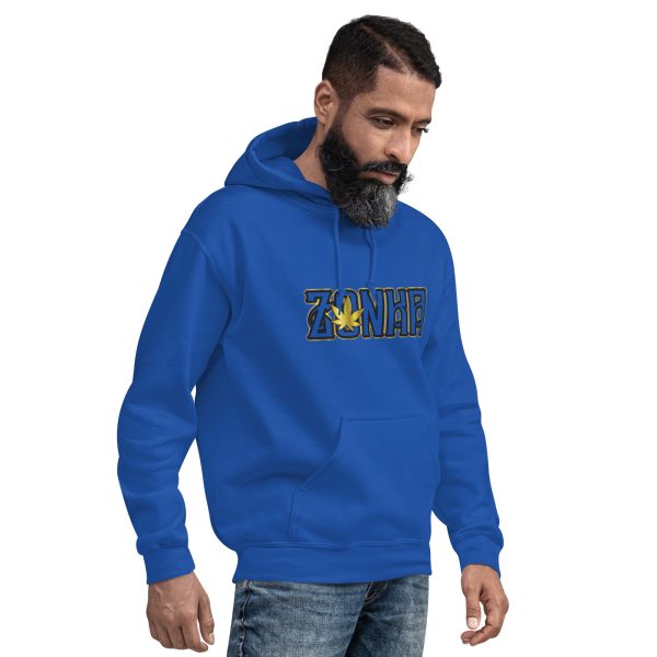 Blue & Gold Zonka Unisex Hoodie - Image 3