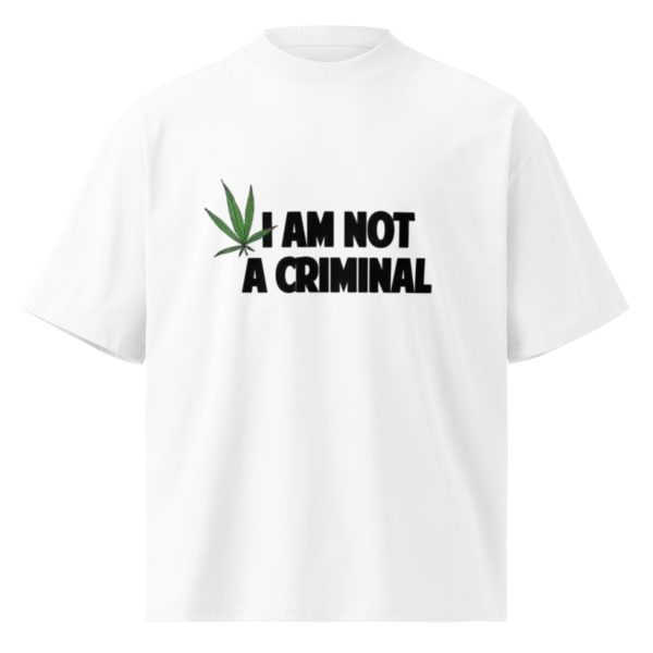 Unisex organic oversized high neck t-shirt