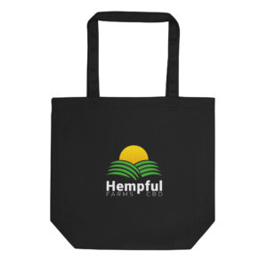 HEMPFUL FARMS - BLACK ECO TOTE BAG