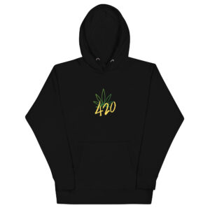 420 - BLACK HOODIE (UNISEX)